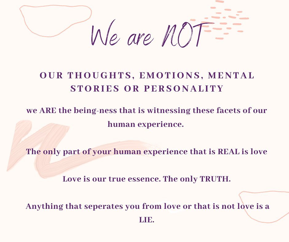 We are not our thoughts,...